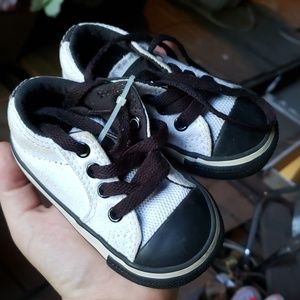 Black and white Converse